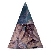 Chapeaux De Fètes Violet monochrome : Aquarelle Florale sans couleur (Dos)