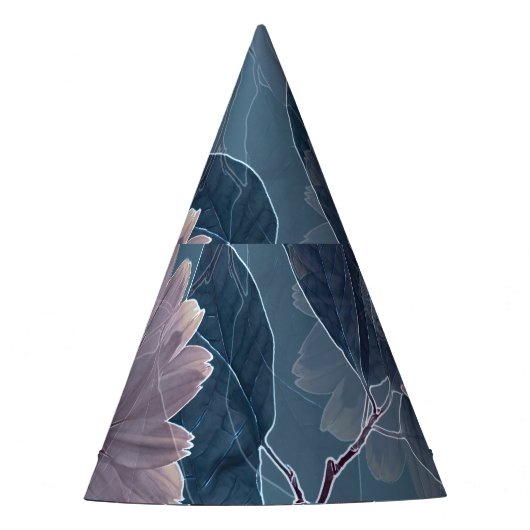 Chapeaux De Fètes Violet monochrome : Aquarelle Florale sans couleur (Devant)