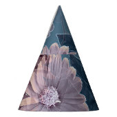 Chapeaux De Fètes Violet monochrome : Aquarelle Florale sans couleur (Gauche)