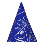 Chapeaux De Fètes Visage de beauté : dessin à une ligne. (Droite)