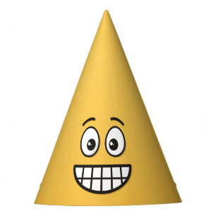 Chapeaux De Fètes Visage de broyage avec yeux ouverts