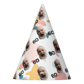 Chapeaux De Fètes Visage personnalisé 30e 40e 50e 60e anniversaire (Gauche)