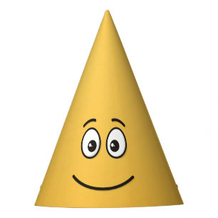 Chapeaux De Fètes Visage souriant avec yeux ouverts