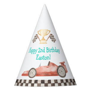 Chapeaux De Fètes Voiture de course Garçon Casquette de fête d'anniv