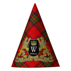 Chapeaux De Fètes Votre manteau des bras monogramme et tartan