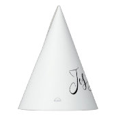 Chapeaux De Fètes Votre nom | Script élégant (Gauche)