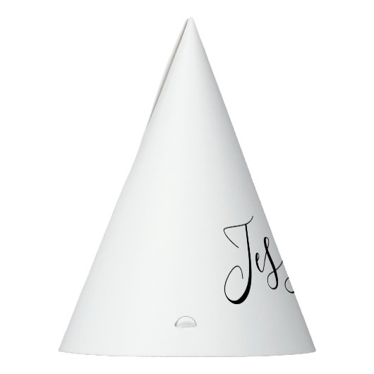 Chapeaux De Fètes Votre nom | Script élégant (Gauche)