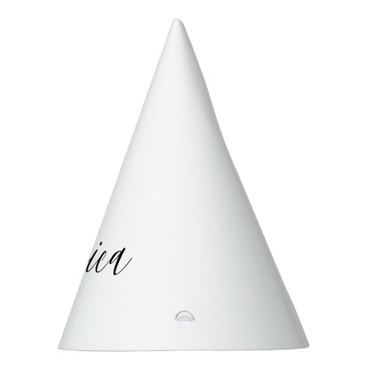 Chapeaux De Fètes Votre nom | Script élégant (Droite)