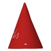 Chapeaux De Fètes Votre script blanc personnalisé en rouge (Droite)