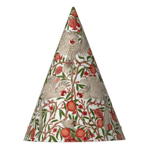 Chapeaux De Fètes Walter Crane Cacatoès blanc Grenade rouge Art