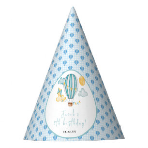Chapeaux De Fètes Watercolo Hot Air Balloon Kid 5e fête d'anniversai