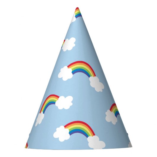 Chapeaux De Fètes Whimsical Rainbow Casquettes de fête d'anniversair (Devant)