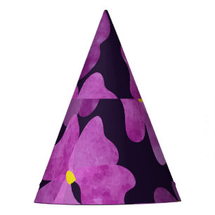 Chapeaux De Fètes Whispers Violet : Elégance de l'aquarelle florale
