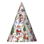 Chapeaux De Fètes White Background Christmas Decorative Pattern (Devant)