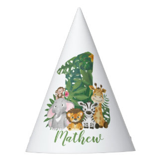 Chapeaux De Fètes Wild One Baby 1er Anniversaire Jungle Safari