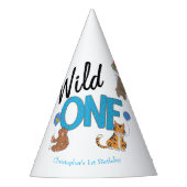 Chapeaux De Fètes Wild One Boys premier anniversaire Safari Jungle A (Devant)