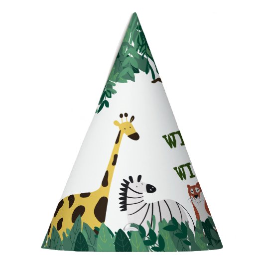 Chapeaux De Fètes Wild One First Birthday Party Jungle Safari (Gauche)