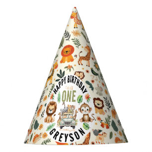 Chapeaux De Fètes Wild One Jungle Adventure 1er anniversaire