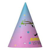 Chapeaux De Fètes Wild One Kitty Chat Kitten 1er Anniversaire Purple (Gauche)