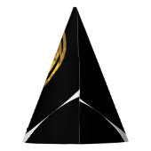 Chapeaux De Fètes Wolf & Dragon Gold Black sorcier casquettes (Dos)