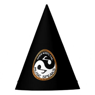 Chapeaux De Fètes Yin Yang avec des mots de musique