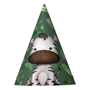 Chapeaux De Fètes Zebra Party Animal Wild Jungle Safari Anniversaire