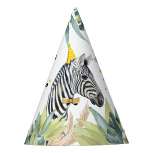 Chapeaux De Fètes Zebra Party Animaux Safari Wild Animaux Anniversai