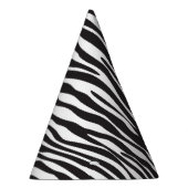 Chapeaux De Fètes Zebra Print, Zebra Stripes, Noir Et Blanc (Droite)