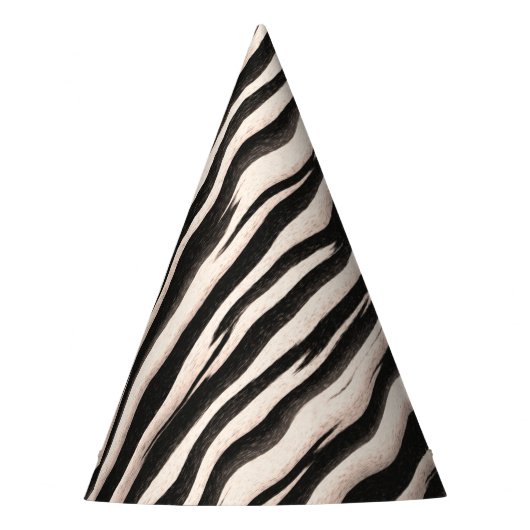Chapeaux De Fètes Zebra raye une texture transparente + vos idées (Devant)