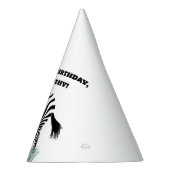 Chapeaux De Fètes Zèbre noir et blanc dans l'herbe (Droite)