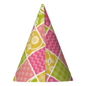 Chapeaux De Fètes Zigzag, Chevron, Pois, En vichy, Patchwork (Dos)