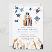 Chapeaux de remise des diplômes | Invitation à la  (Devant)