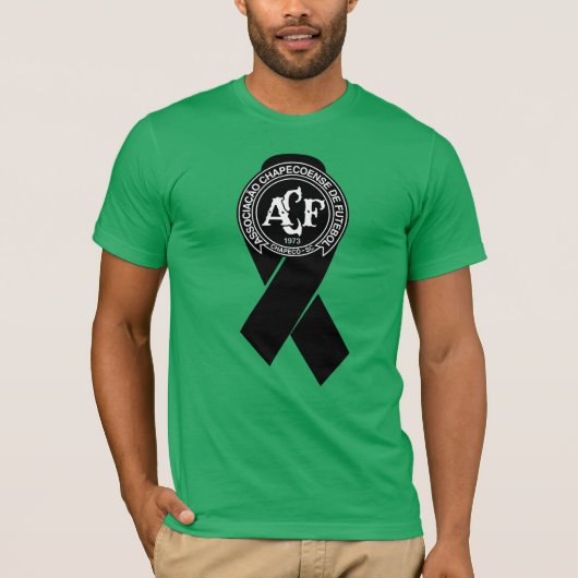 Chapecoense Black Ribbon T-shirt (Voorkant)