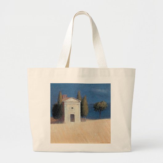 Chapel bij Pienza II 2012 Grote Tote Bag (Voorkant)