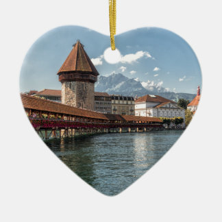 Chapel Bridge Lucerne, zwitserland Keramisch Ornament
