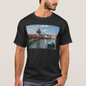 Chapel Bridge Lucerne, zwitserland T-shirt (Voorkant)