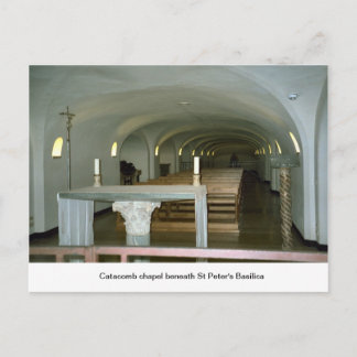 Chapel in de catacomb onder de Sint-Peter Basilica Briefkaart