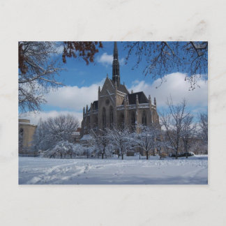 Chapel in de sneeuw briefkaart