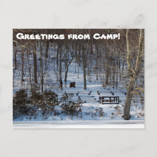 Chapel in de winter briefkaart