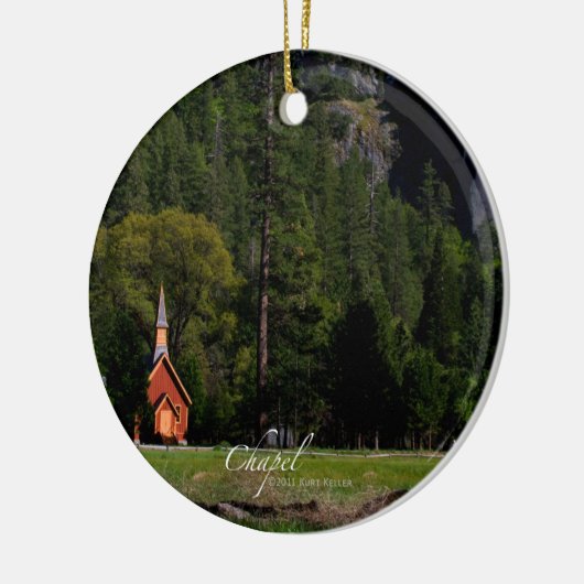 Chapel in Yosemite Keramisch Ornament (Links)