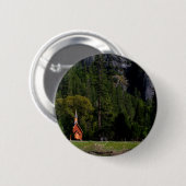 Chapel in Yosemite Ronde Button 5,7 Cm (Voorkant /achterkant)
