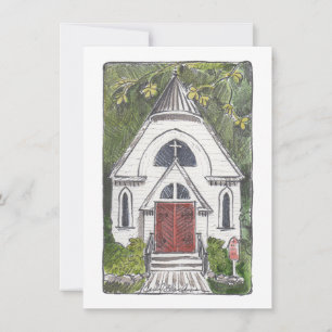 Chapel of the Good Shepherd Chautauqua Flat Card Kaart