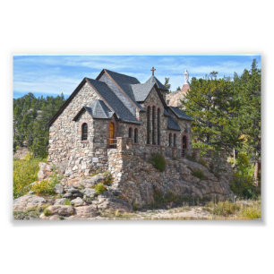 Chapel on the Rock, Allenspark, Colorado Foto Afdruk