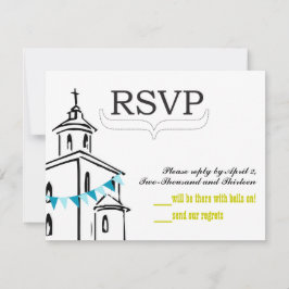 Chapel RSVP-formaat voor RSVP-enveloppen RSVP Kaartje