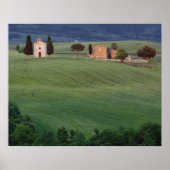 Chapel San Quirico d'Orcia, Toscane, Italië Poster (Voorkant)