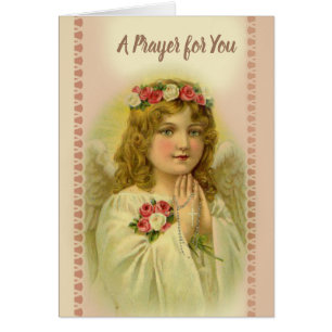 Chapelet de prière de bel ange vintage