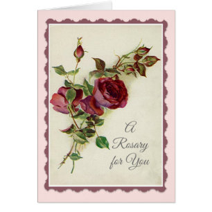 Chapelet saint avec la prière de rose rouge