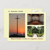 Chapelle de la mission de Nombre de Dios Carte pos (Devant / Derrière)