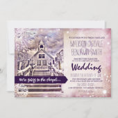 Chapelle Mariage romantique Invitations de mariage (Devant)