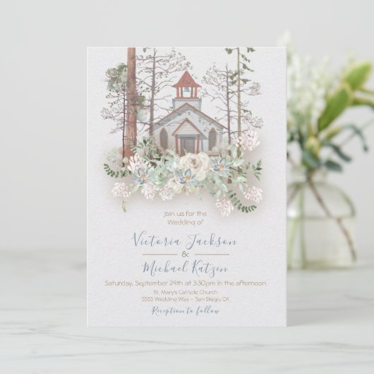 Chapelle Rustique dans les Bois invitations de mar (Debout devant)